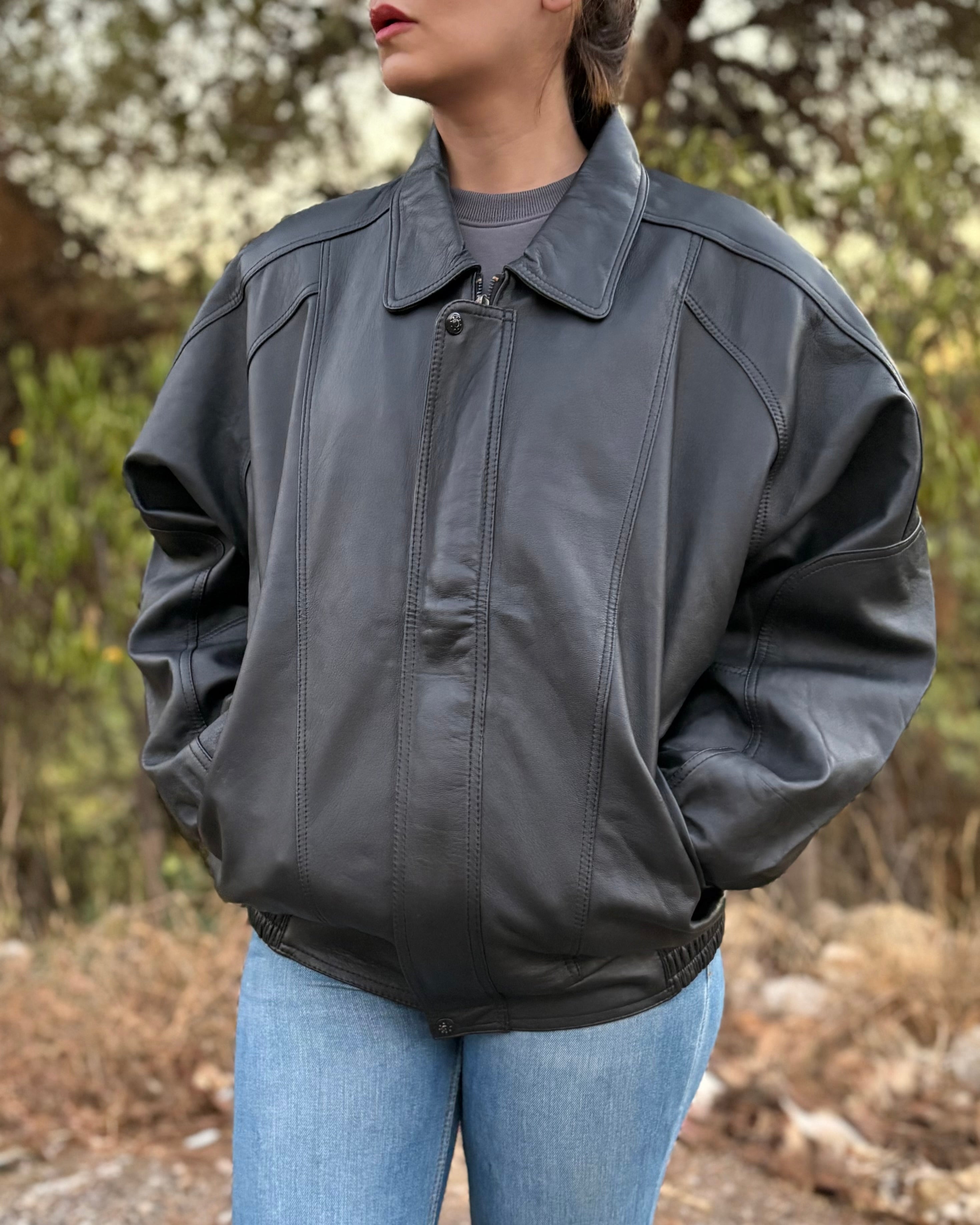 PEPE Genuine Leather Biker Jacket