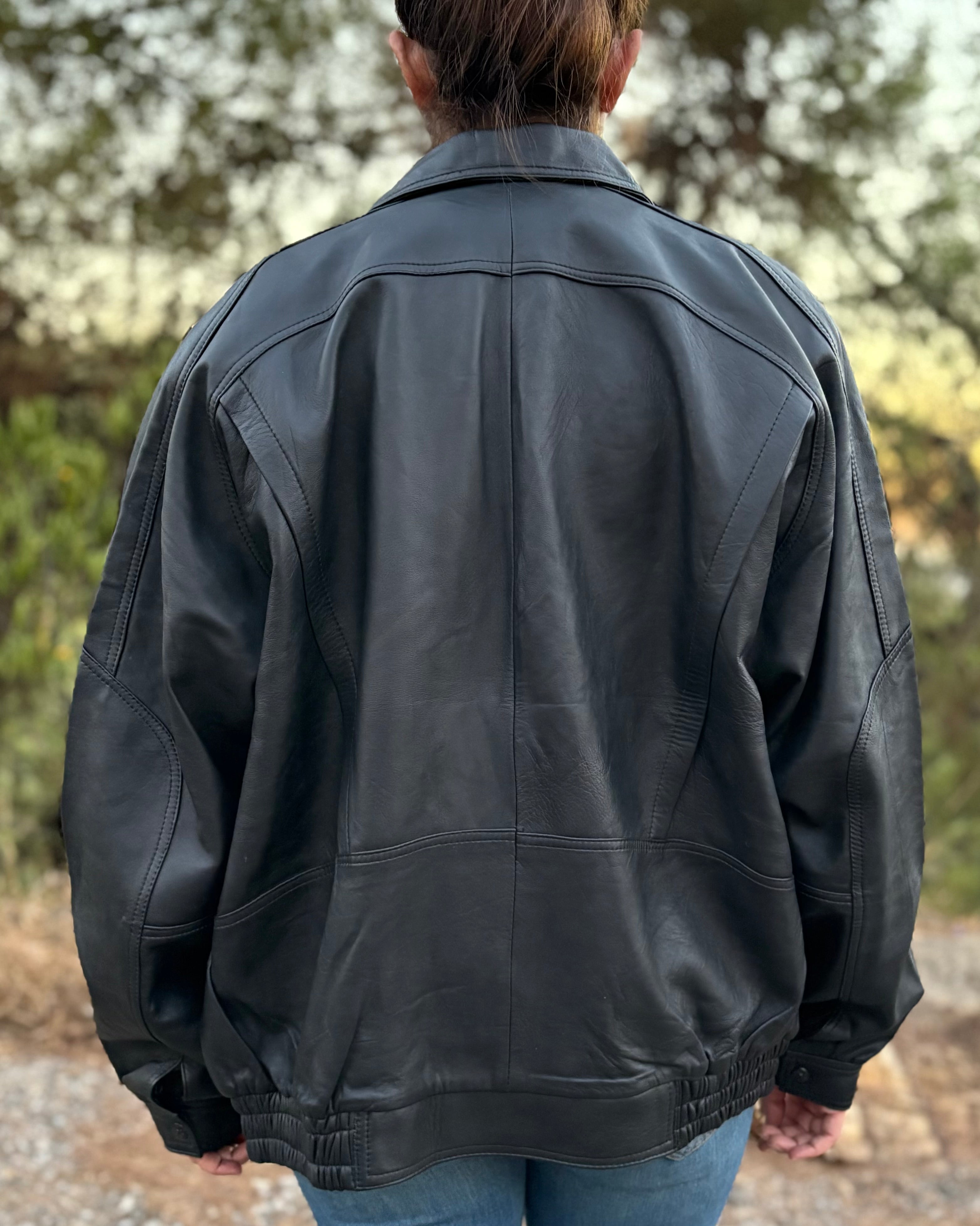 PEPE Genuine Leather Biker Jacket