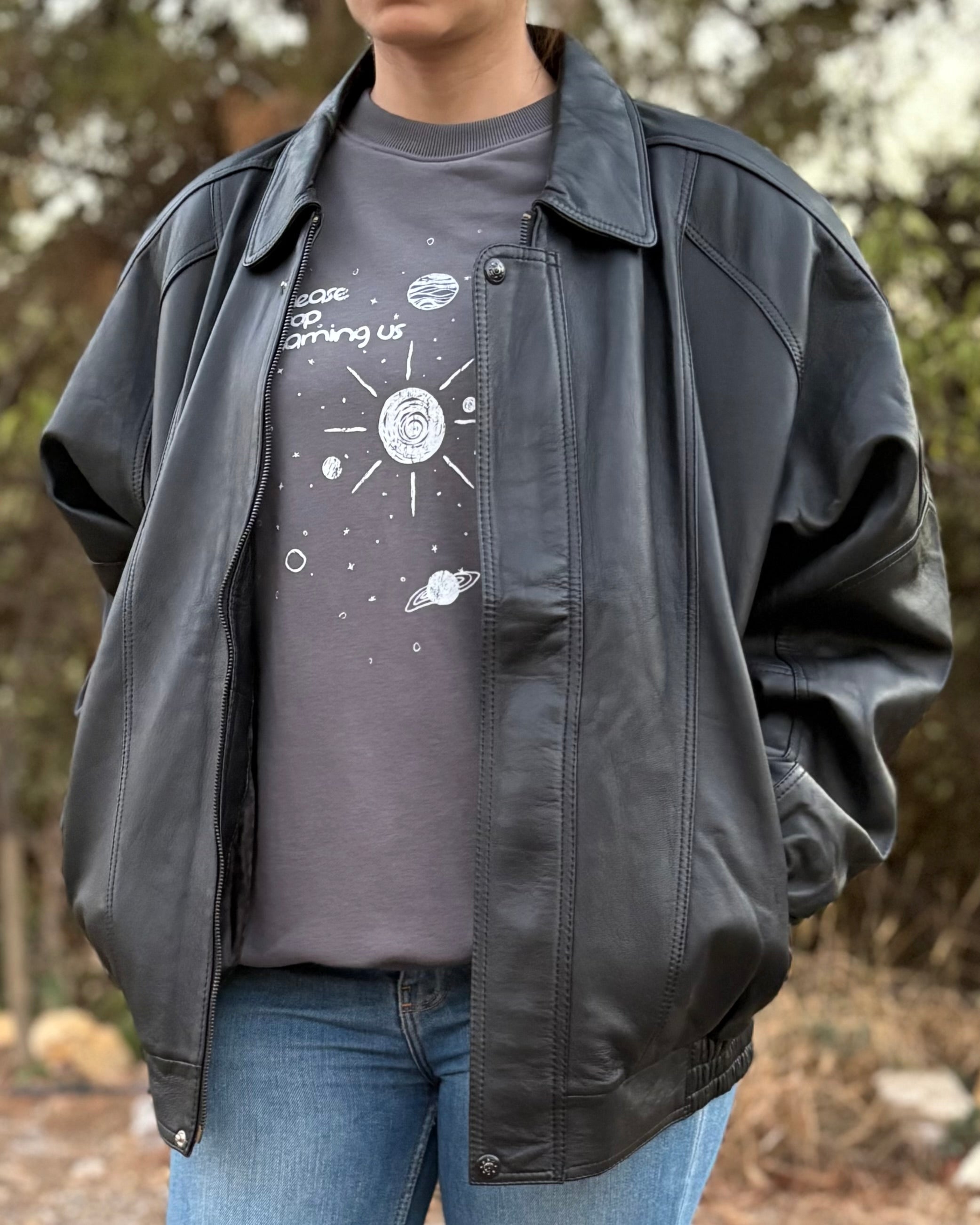 PEPE Genuine Leather Biker Jacket