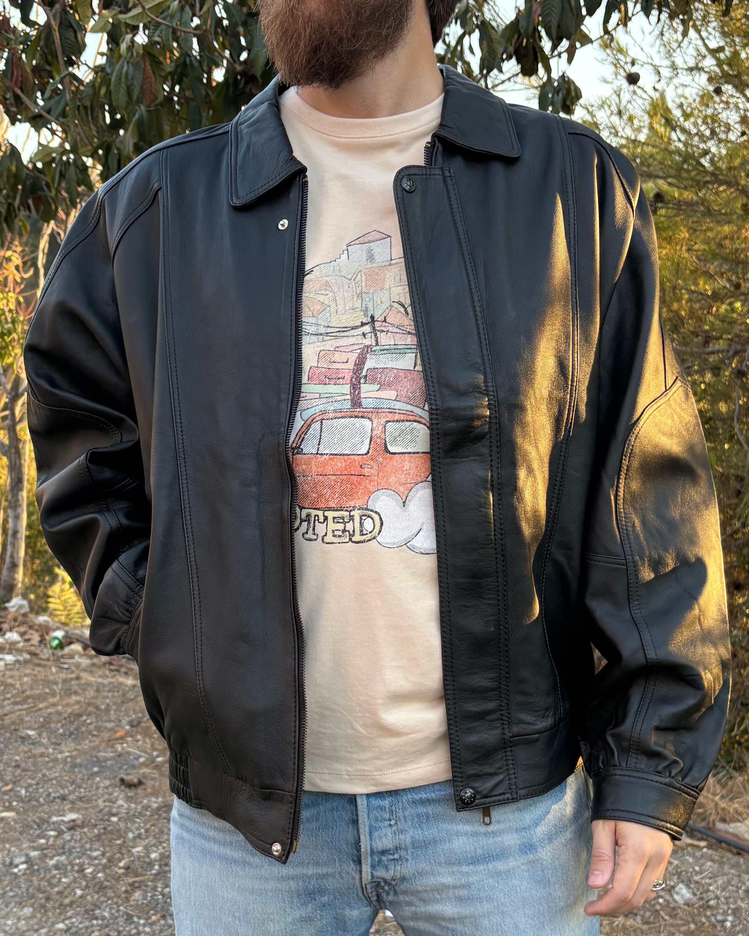 PEPE Genuine Leather Biker Jacket