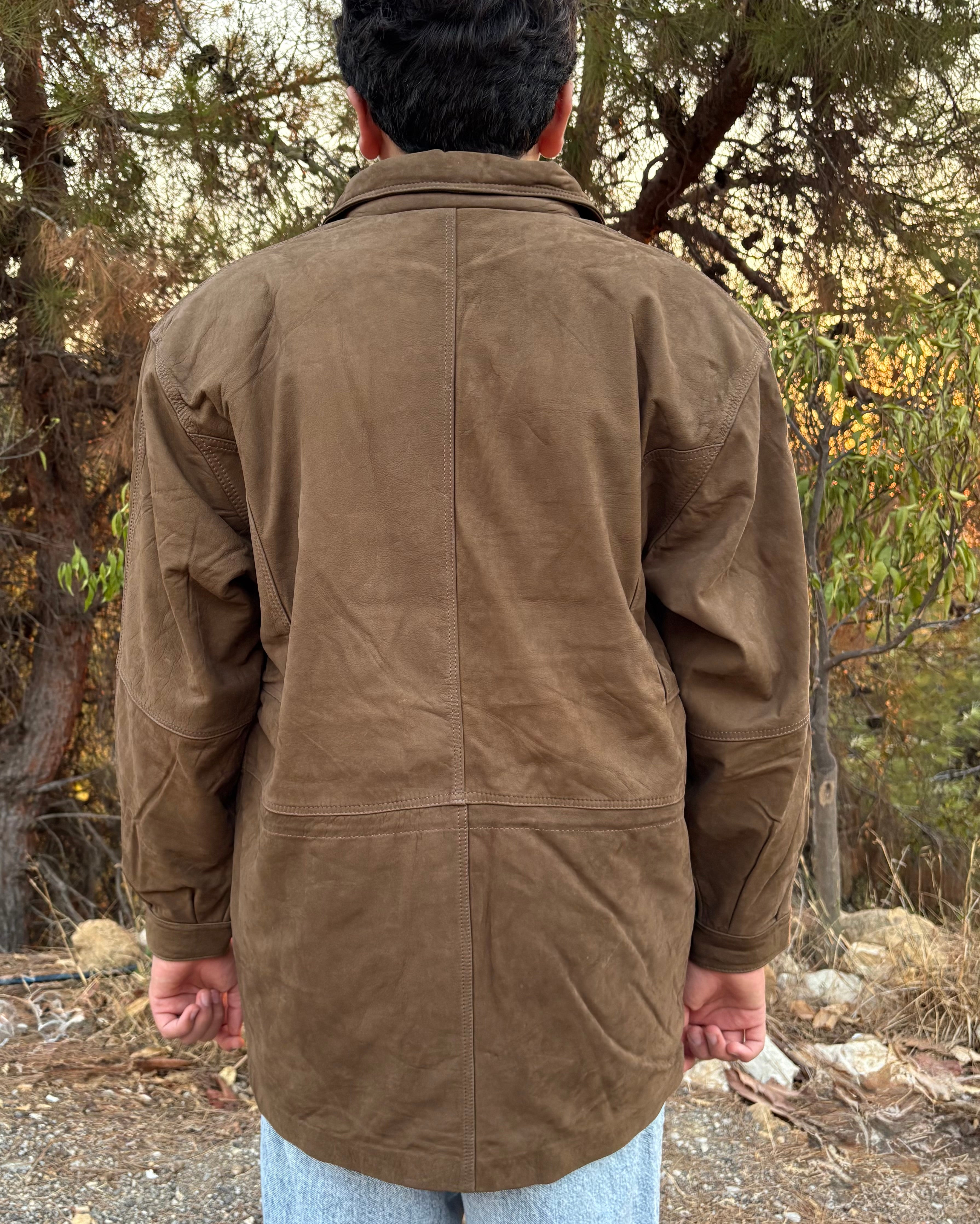 PEPE Vintage-Style Oversized Coat - Brown