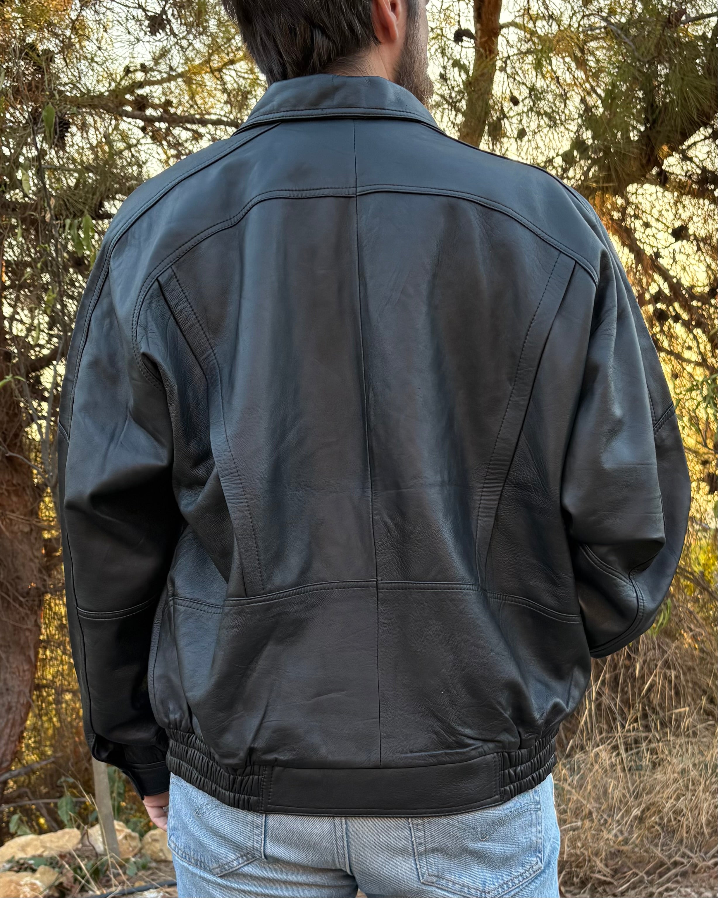 PEPE Genuine Leather Biker Jacket