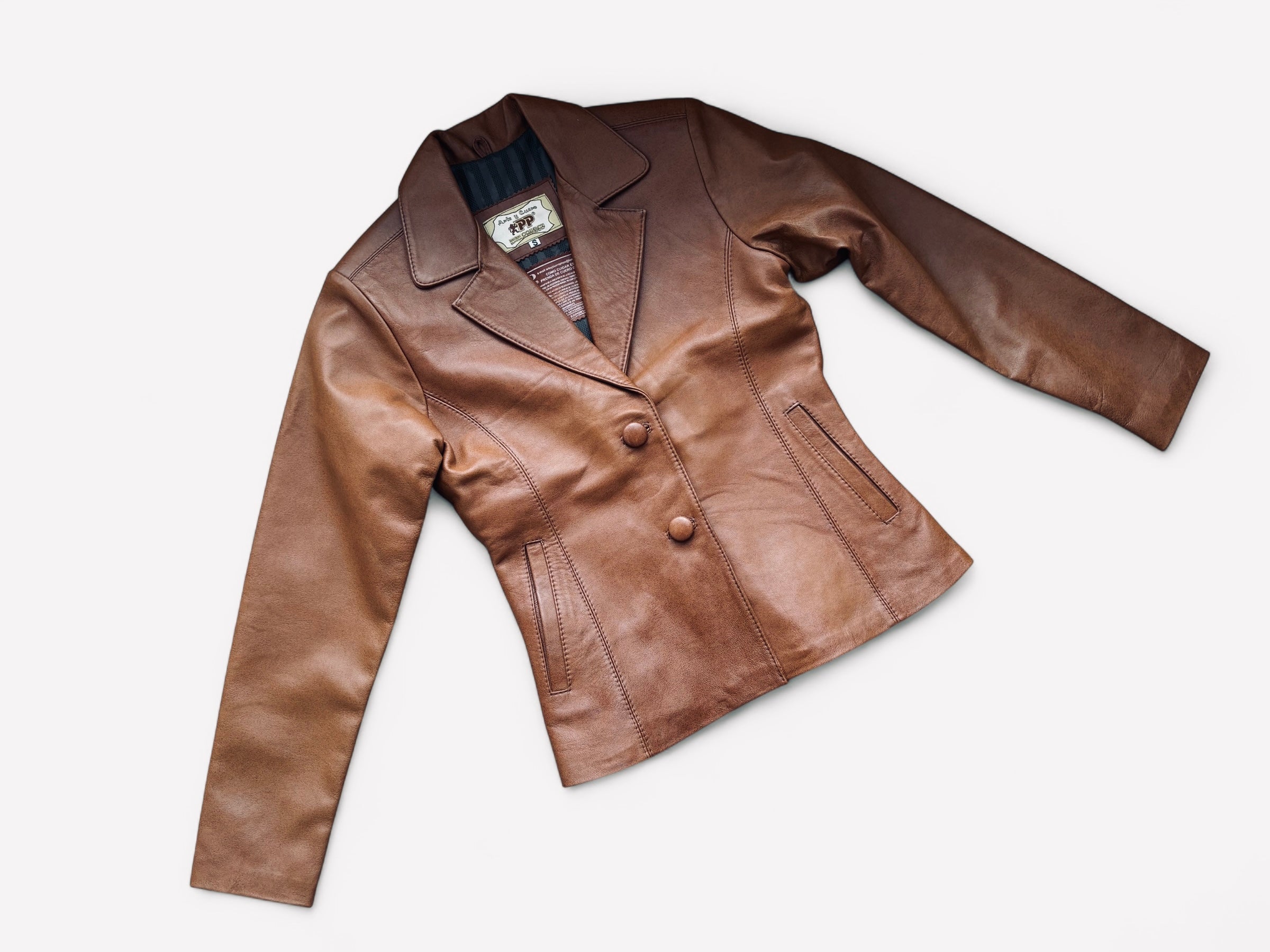 PEPE Genuine Leather Tight Waist Jacket
