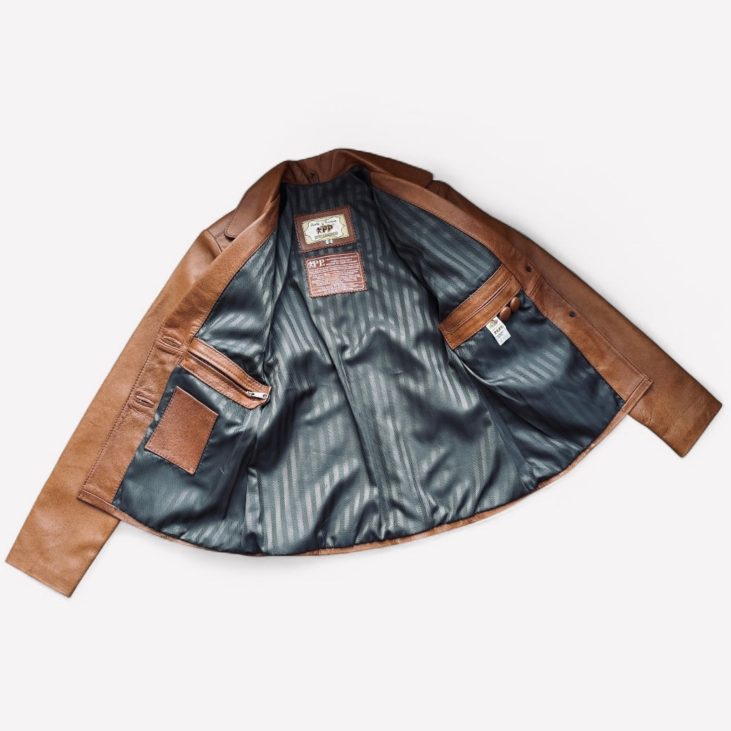 PEPE Genuine Leather Tight Waist Jacket
