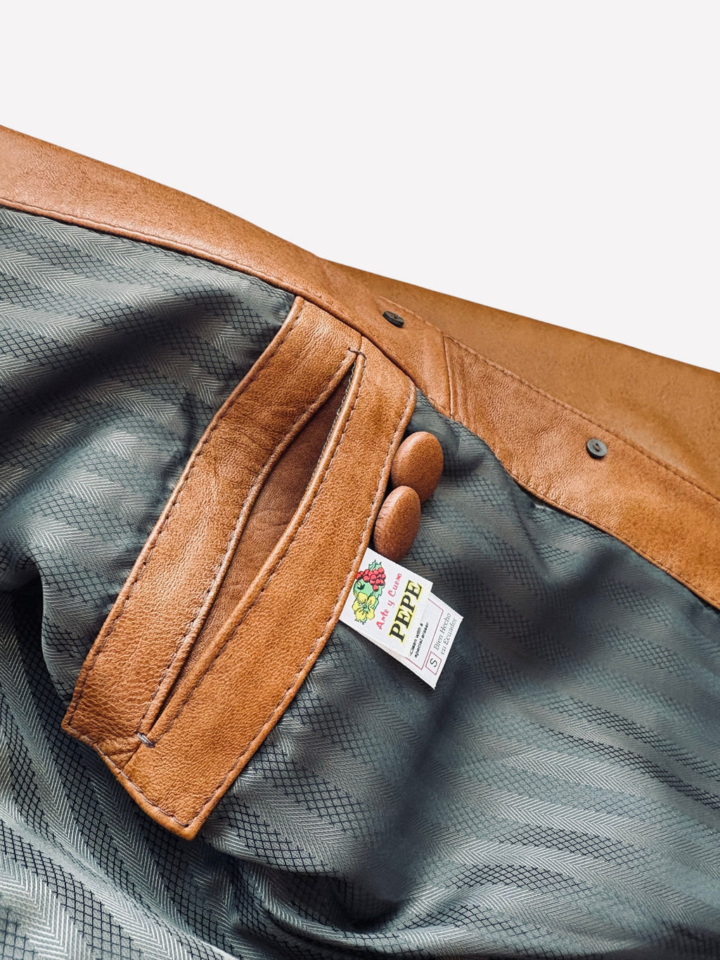 PEPE Genuine Leather Tight Waist Jacket
