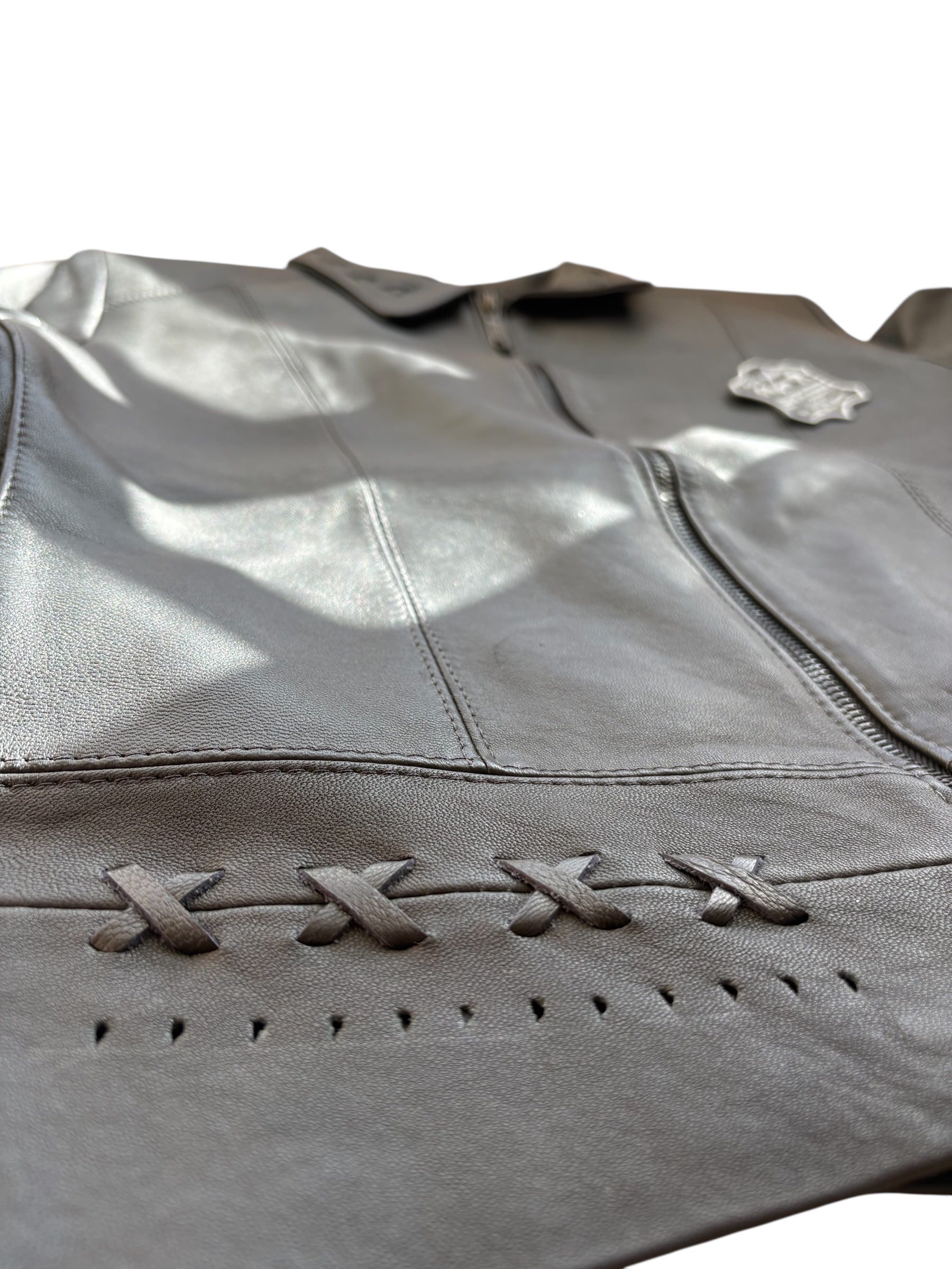 PEPE Black Genuine Leather Biker Sexy Jacket