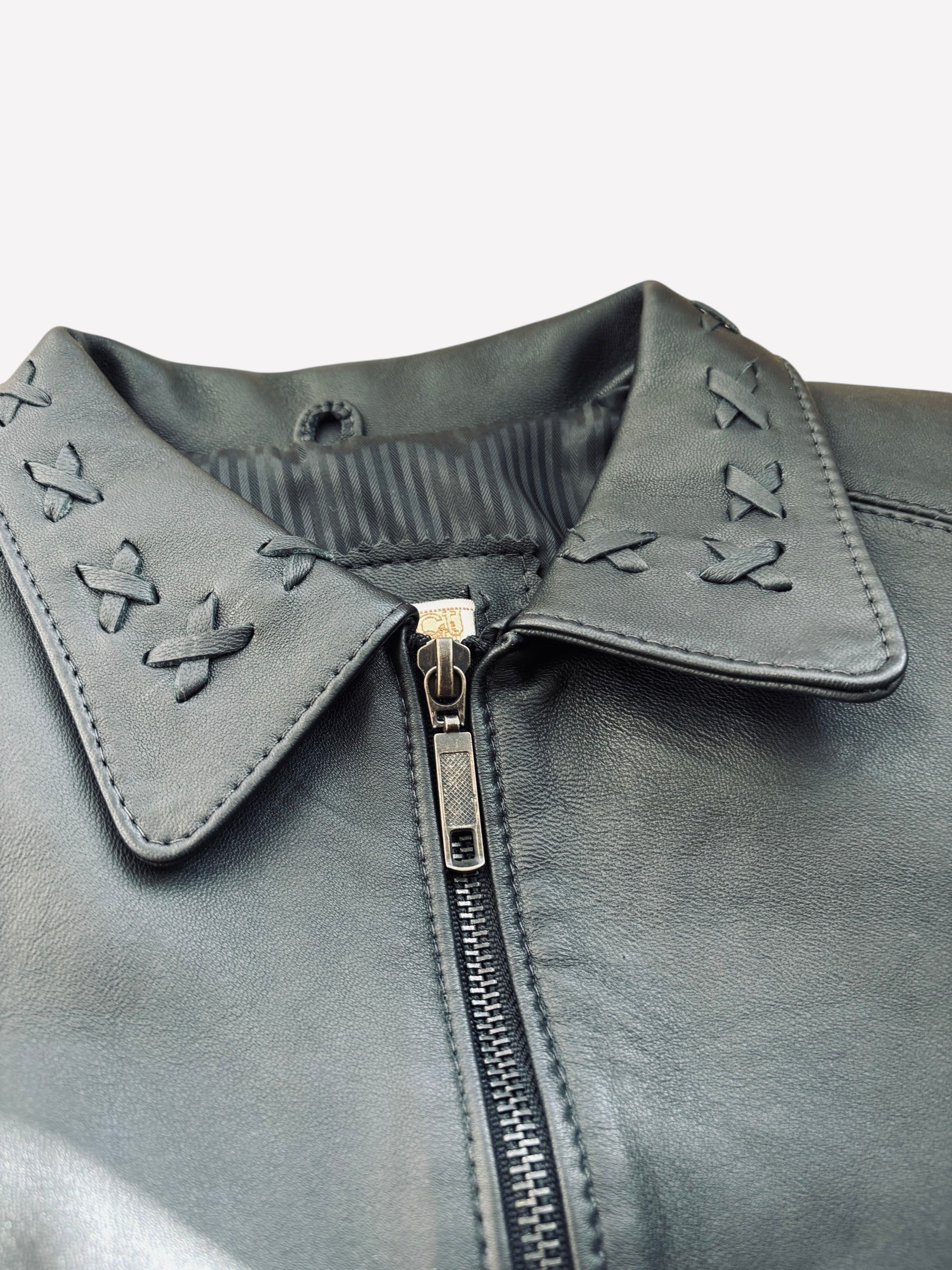 PEPE Black Genuine Leather Biker Sexy Jacket