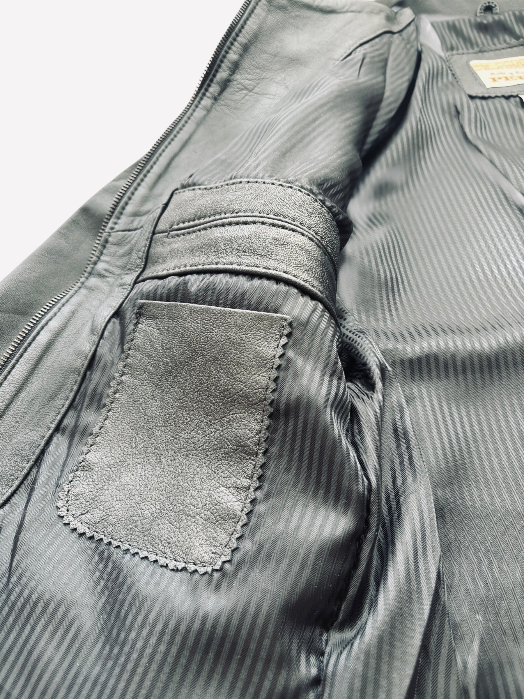 PEPE Black Genuine Leather Biker Sexy Jacket