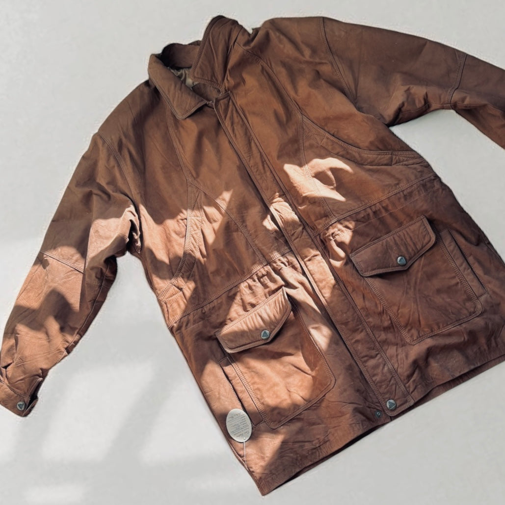 PEPE Vintage-Style Oversized Coat - Copper