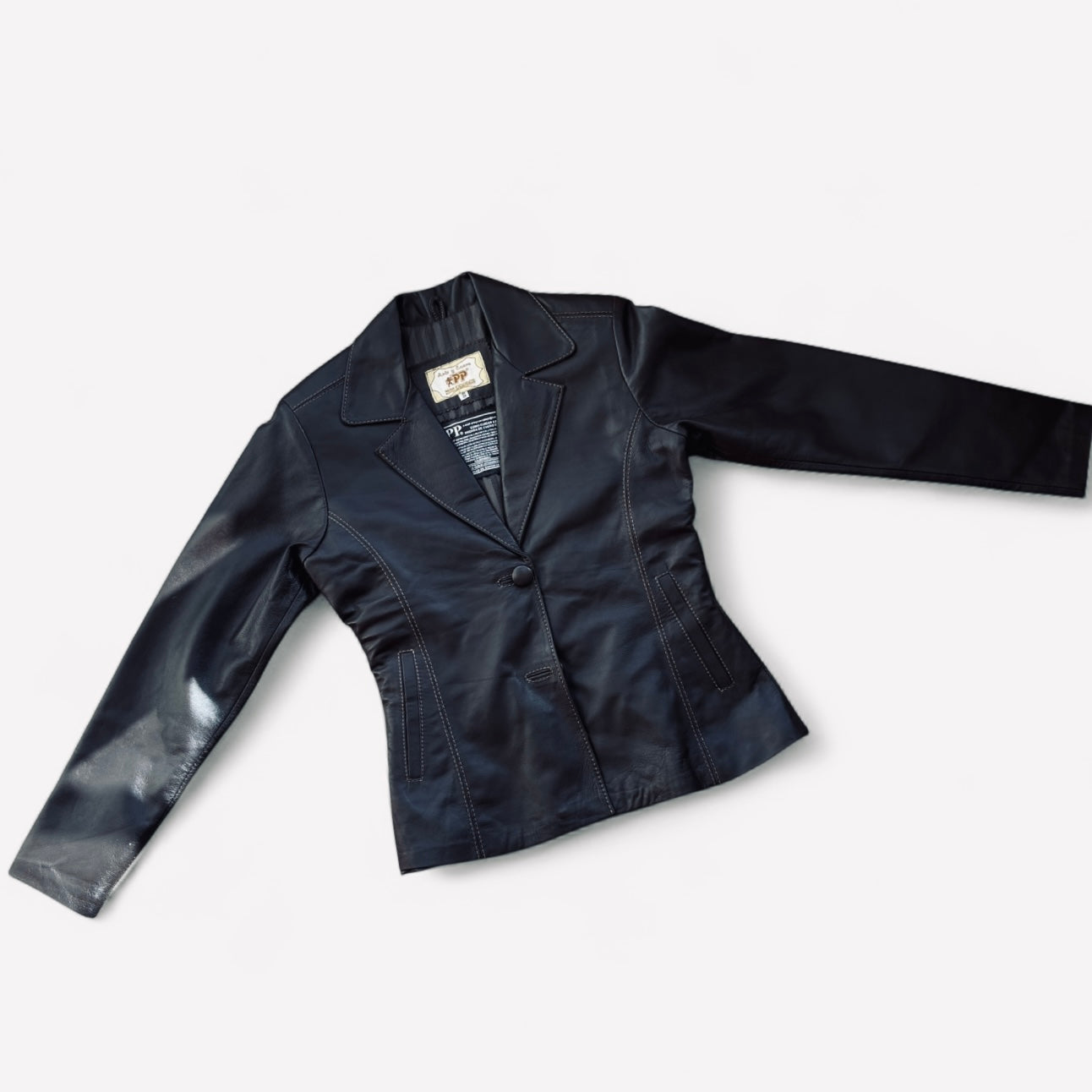 PEPE Unique 2-Button Genuine Leather Jacket