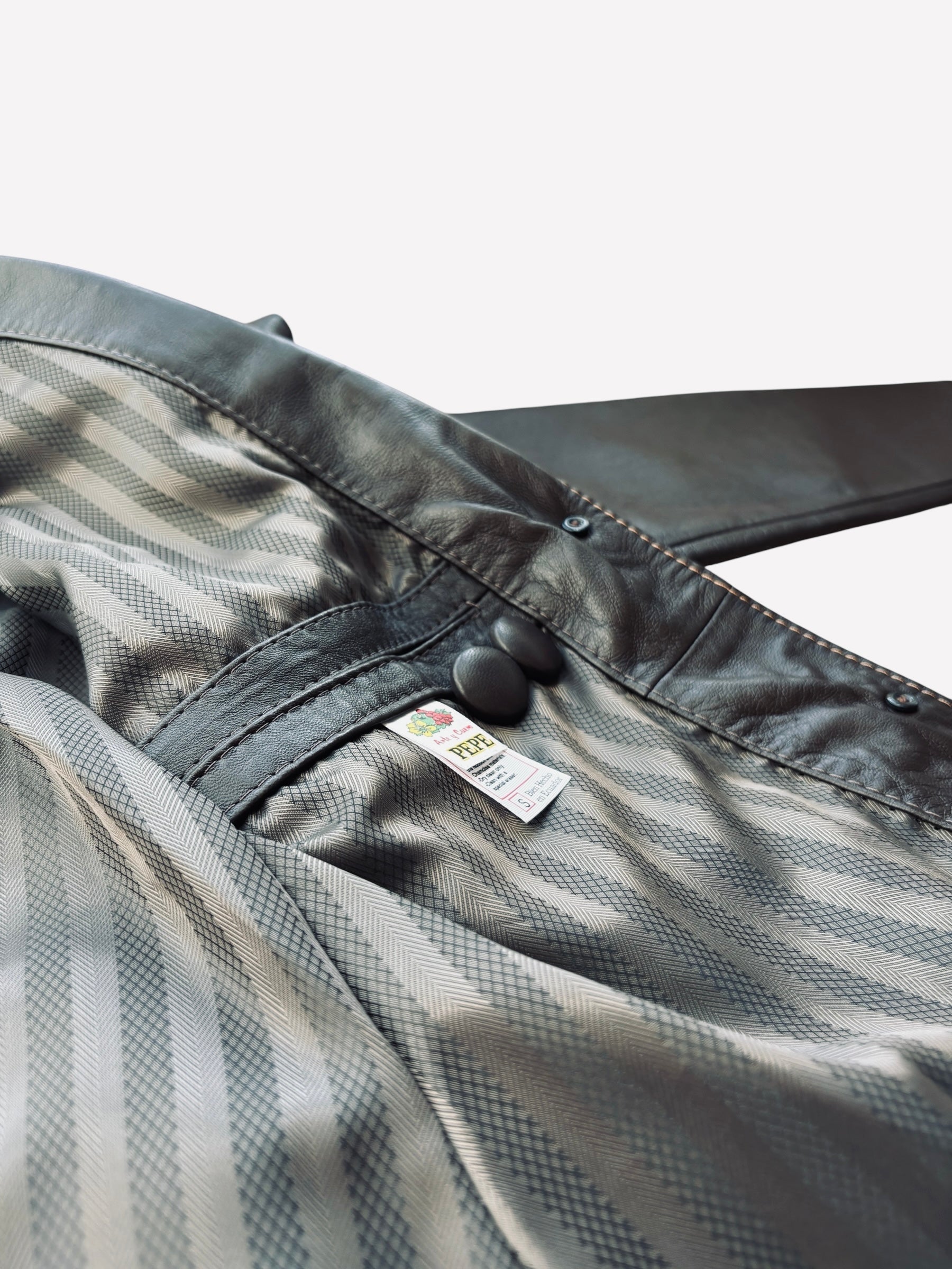 PEPE Unique 2-Button Genuine Leather Jacket