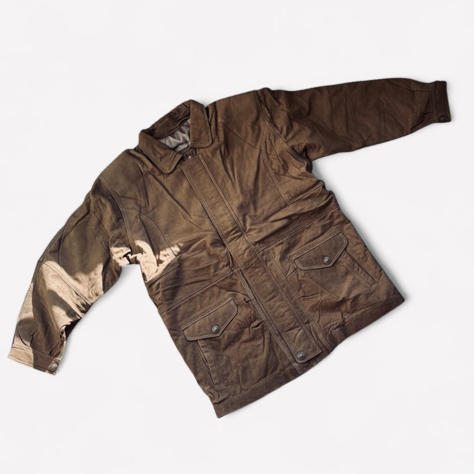 PEPE Vintage-Style Oversized Coat - Brown