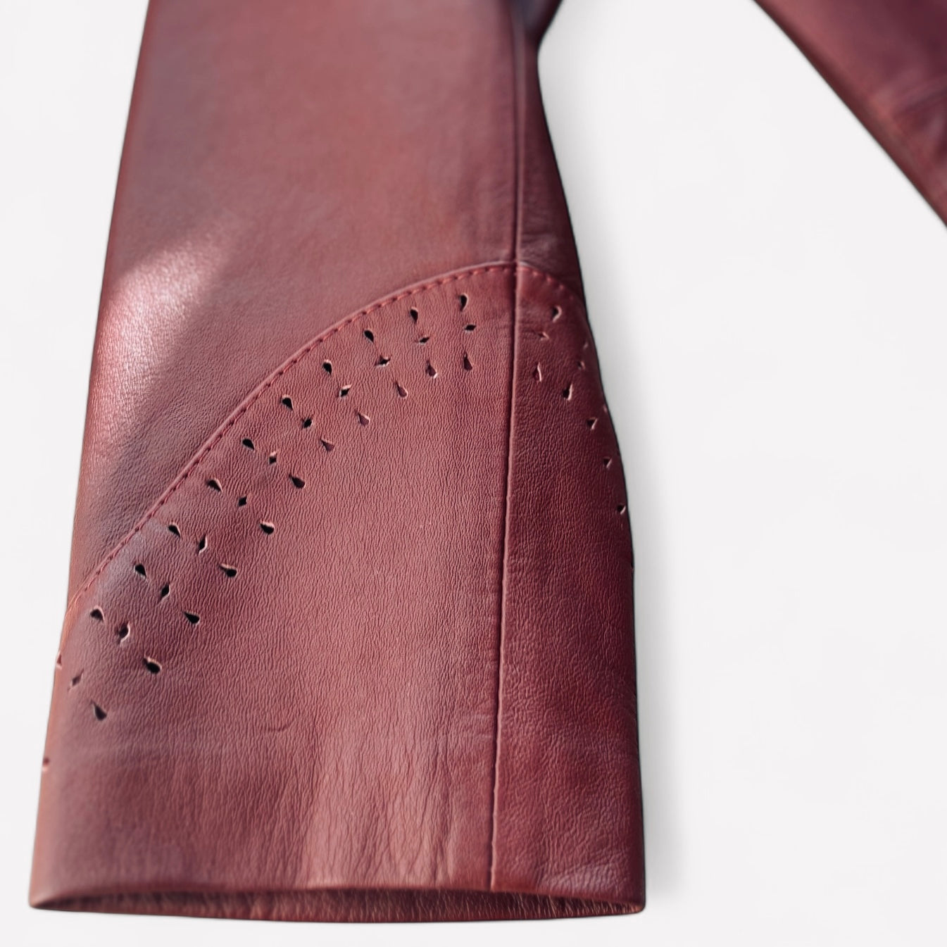 CIARA Red Hot Genuine Leather Biker Jacket